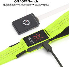 LED Dog Leash, 4FT Reflective Light up Dog Leash, Safety Flashing Dog Lead Light Glow in the Dark (Green Ⅲ)