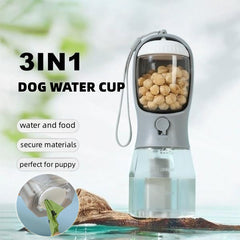 Three-in-one Portable Small Multi-functional Pet Cups