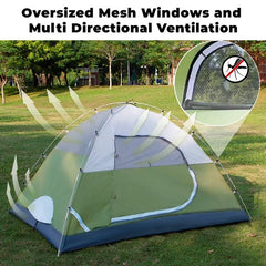 2/4 Person Tents for Camping - Waterproof Lightweight Outdoor Camping Tent Easy Set Up