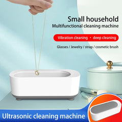 Willkey Ultrasonic Jewelry Cleaner Portable Low Noise Ultrasonic Machine for Jewelry 300ML Ultrasound Cleaner Machine