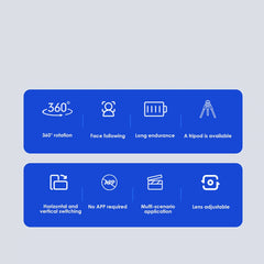 Auto Face Tracking Tripod, 360 Rotation 
