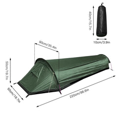 Camping Tent Travel Backpacking Tent Outdoor Camping Sleeping Bag Tent Lightweight Single Person Tent