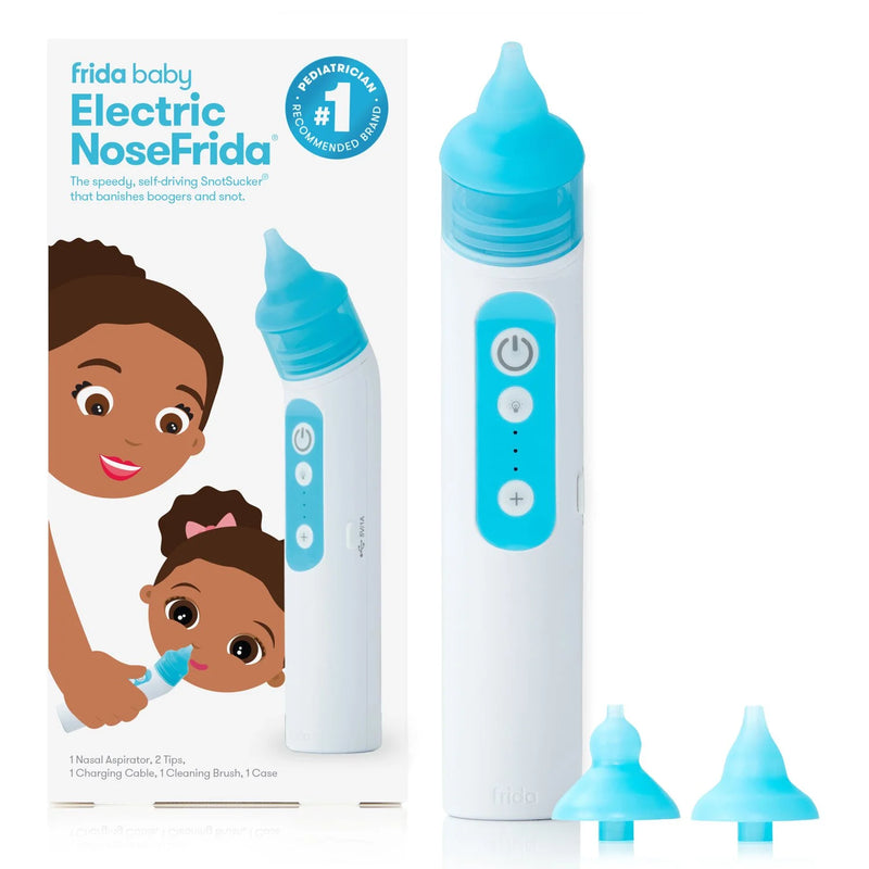 Electric Nosefrida Nasal Aspirator Set, Natural Nasal Decongestant Snot Sucker, 6 Piece