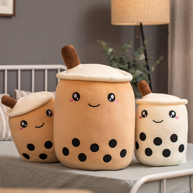 Unique Soft Teddy Plush Boba Milk Tea