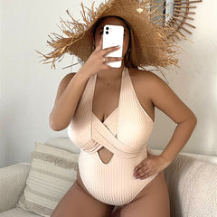 Women's Fashion Plus Size One Piece Swimwear