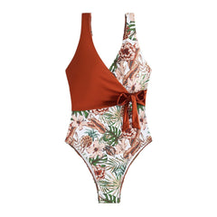 Multicolor Printing Bikini One-piece