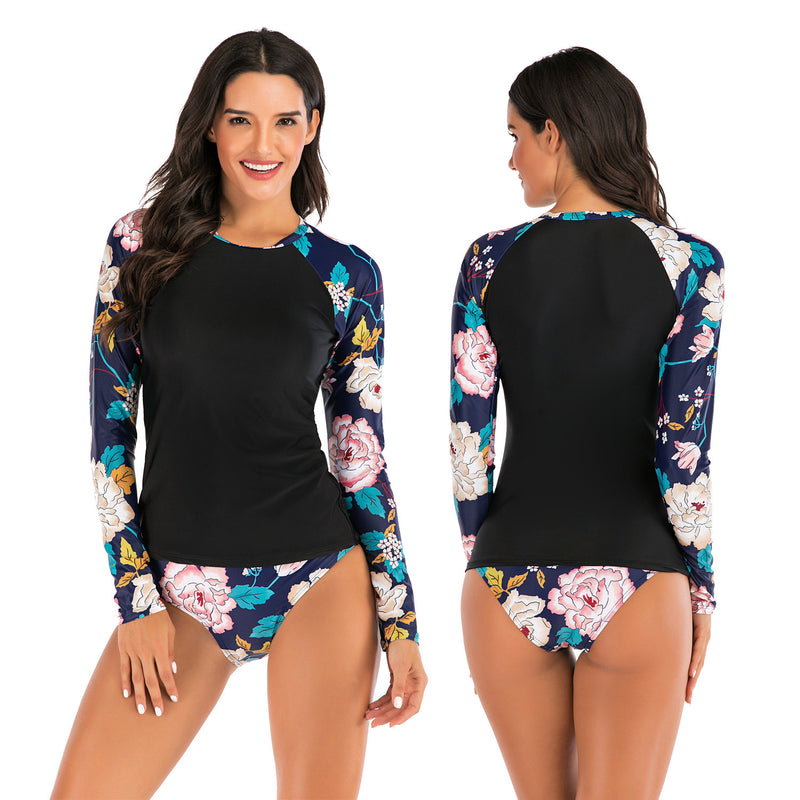 Casual split long - sleeved surf suit