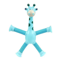 4 Pack Telescopic Suction Cup Giraffe Toy Sensory Tubes for Boys Girls 