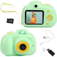 IQ Toys Digital Camera for Kids - Capture, Record, Play, and Have Fun! Includes 16GB SD Card, USB Cable, Card Reader, and Wearable Necklace