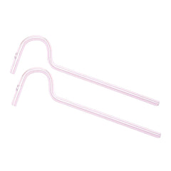 Anti Wrinkle Straw - Glass Anti-Wrinkle Drinking Straws, Clear Reusable Straws with Cleaning Brush - Eco-Friendly Alternative to Plastic - Cleaning Brush Included - 2 Pack