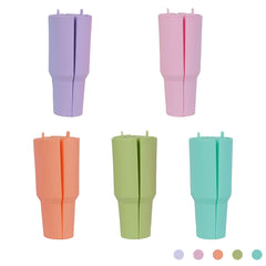 Silicone Double-Layer Thermos Cup 40oz Drink