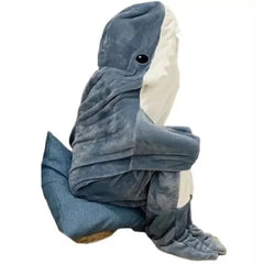 Cartoon Shark Blanket Cover Sleeping Bag Pajamas