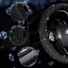 Diamond Rhinestones Crystal Car Steering Wheel Cover