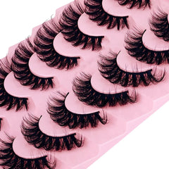 7 Pairs False Eyelashes Wispy Lashes Natural