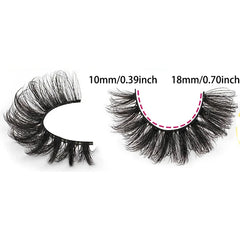 7 Pairs False Eyelashes Wispy Lashes Natural