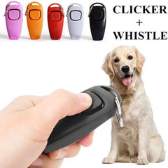 2 In 1 Pet Dog Clicker Dog Training Whistle