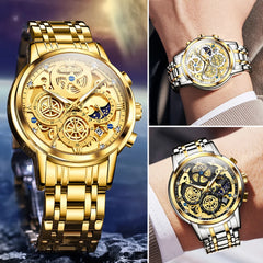 OLEVS Men's Watches Top Brand Luxury Original Waterproof