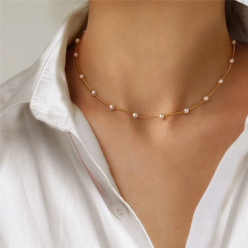 Fashion Pearl Choker