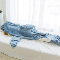 Cartoon Shark Blanket Cover Sleeping Bag Pajamas