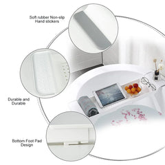 Retractable Tub Shelf Side Tray