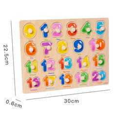 Montessori Wooden Puzzles Hand Grab Boards