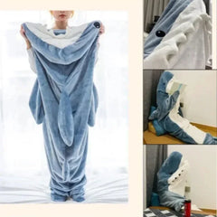 Cartoon Shark Blanket Cover Sleeping Bag Pajamas