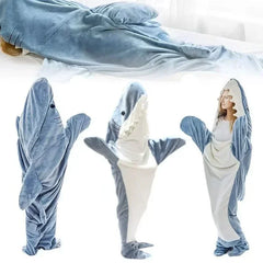 Cartoon Shark Blanket Cover Sleeping Bag Pajamas