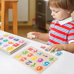 Montessori Wooden Puzzles Hand Grab Boards