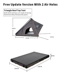 Aluminum Dachzelt Car Rooftop Tent Outdoor hard shell