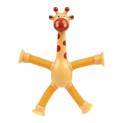 4 Pack Telescopic Suction Cup Giraffe Toy Sensory Tubes for Boys Girls 