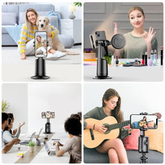 Auto Face Tracking Tripod with 2 Selfie Ring Light