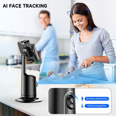 Auto Face Tracking Tripod with 2 Selfie Ring Light