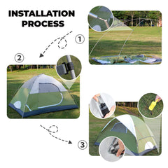 2/4 Person Tents for Camping - Waterproof Lightweight Outdoor Camping Tent Easy Set Up