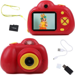 IQ Toys Digital Camera for Kids - Capture, Record, Play, and Have Fun! Includes 16GB SD Card, USB Cable, Card Reader, and Wearable Necklace