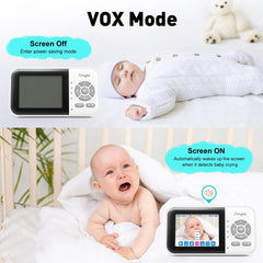 Video Baby Monitor, Wifi  Baby Camera,2.8" LCD Display and App Control