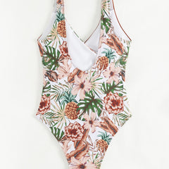 Multicolor Printing Bikini One-piece