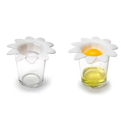 1Pc Daisy Egg White Separator Household Kitchen Egg Yolk Egg White Filter Tool Creative Baking Flower Drain Egg Separator